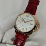 Best Quality Replica Panerai Luminor PAM01045 White Dial Rose Gold Watch 42mm